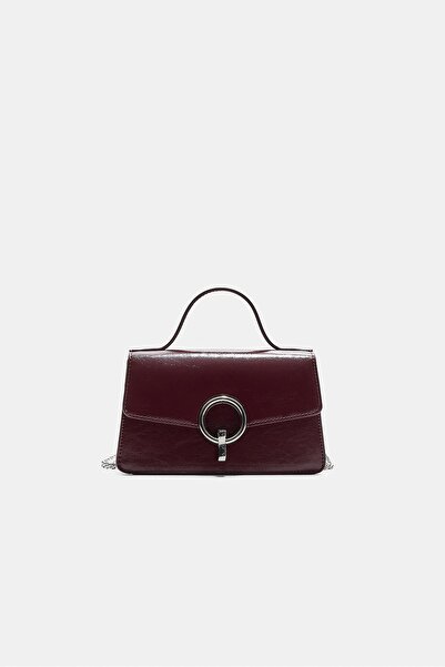 Stradivarius Crossbody bag with a round clasp