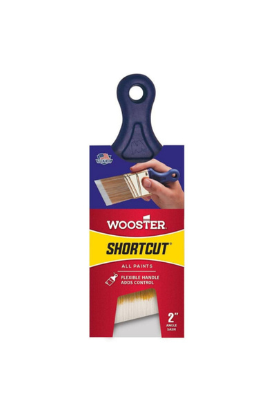 Wooster Shortcut Flexible Handle Angle Trim Paint Brush 2inch