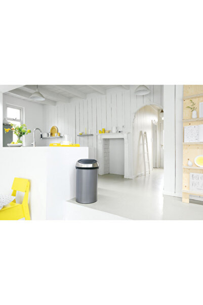 Brabantia Touch Bin 647249, 60 l, Soft and silent opening, Grey
