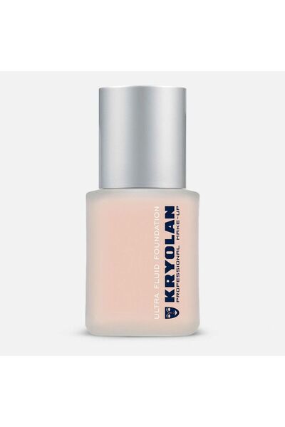 Kryolan Ultra Fluid Foundation, 30 ml, Ruddy Ultra Fair 1, for all skin types