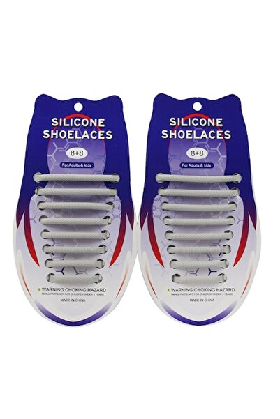 General Store Set of 2 Elastic Silicone Shoelaces, NO TOUCH function for sports shoes, SA&SO General Store®, A