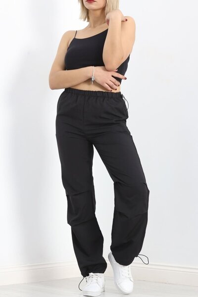 civetta Cargo Pocket Parachute Fabric Sweatpants Black - 931.1247.