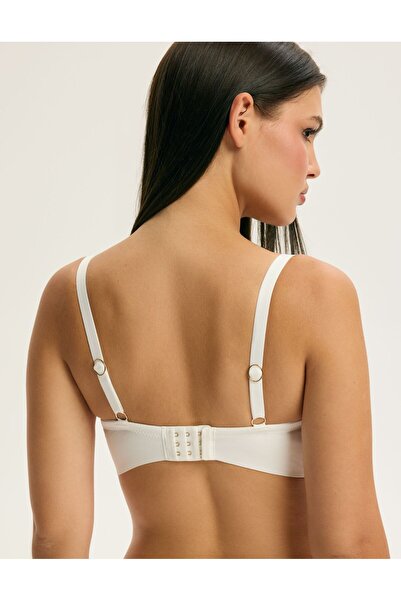 ESOTIQ Push-Up Bra Underwired Floral Lace with Wide Underband & Cut Out | Cintro