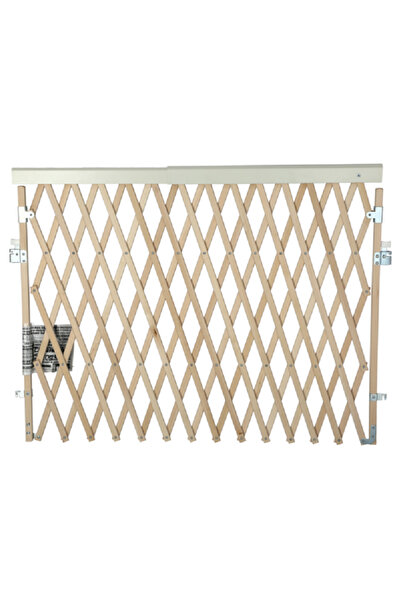 North States بوابة أرجوحة خشبية قابلة للتمدد آمنة للأطفال، لون بني، 61-153 × ...