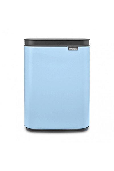 Brabantia Bo Small Waste Bin 1006626, 4 l, Smooth and silent opening, Anti-slip base, Light blue