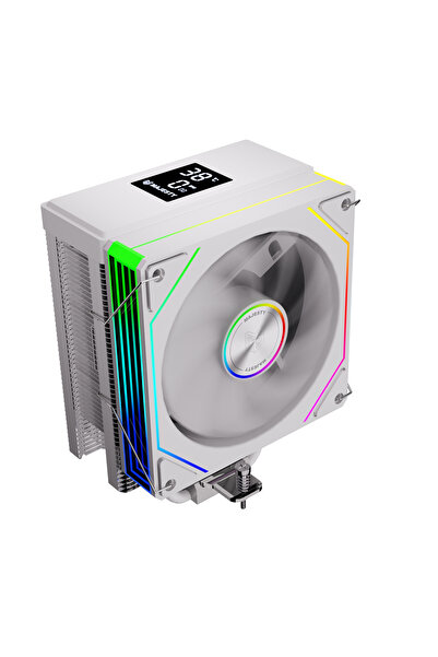 majesty CPU Air Cooler - 6 Heat Pipes, Digital Display, 120mm ARGB Fan, Intel and AMD Compatible