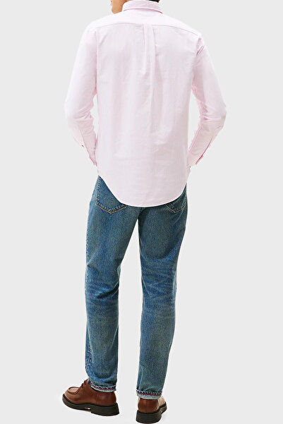 Tommy Hilfiger % 100 Pamuk Regular Fit Çizgili Gömlek Erkek GÖMLEK MW0MW36238 0D2