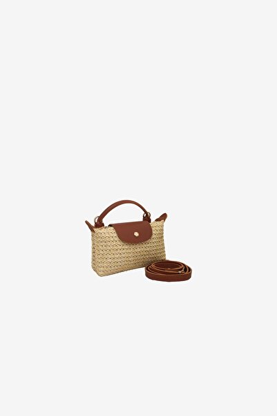 MARSEPTUN Audrey Single Handle Tan Straw Bag