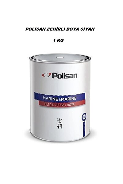 Polisan ZEHİRLİ BOYA SİYAH RENK 1 KG LİTRE AHŞAP VE SAC TEKNELERİ İÇİN