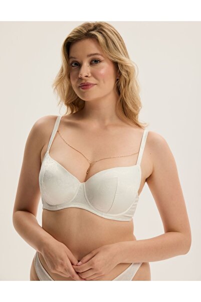 ESOTIQ Sutien ușor căptușit cu armatură și pandantiv detașabil cu lanț elegan...