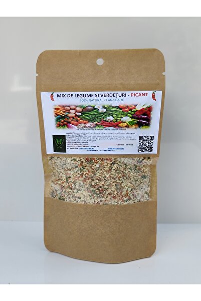 natural & gustos since 2021 Mix de Legume și Verdețuri Deshidratate Fără Sare – Picant | 100%