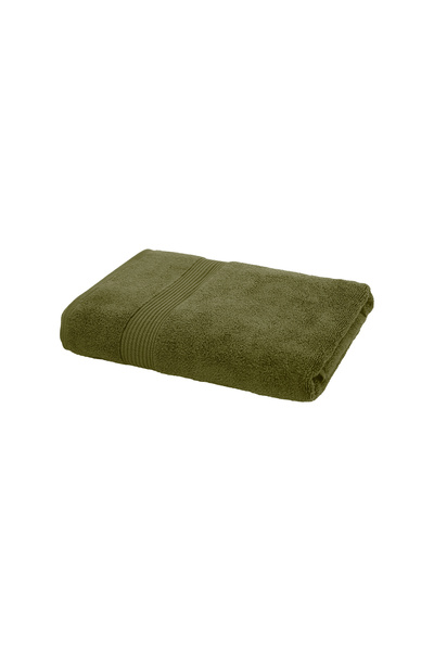 American Linen Feather Touch Bath Towel 550 GSM 100% Cotton Terry 70x140 cm -Luxury Feel, Quick Dry - Olive Green