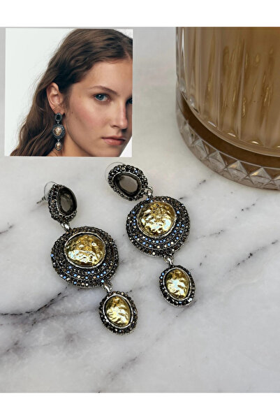 gozdeasutayaccessory Double Color Earrings