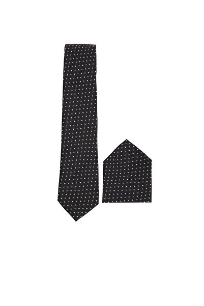 Tudors Шарена класическа мъжка вратовръзка с джобна кърпичка