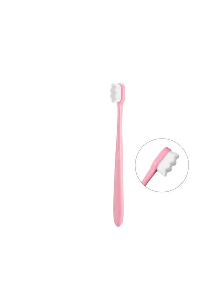 DentalX Manual Toothbrush with Ultra-Fine Bristles, Pink