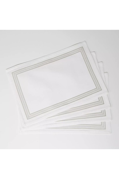 Generic Ornate Printed Rectangular Cotton Placemat - Set of 4
