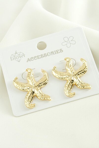 Marsilyan Starfish Trend Metal Earrings