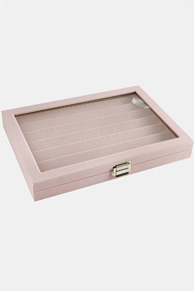 OSENSE Anfora Fabric Earring Stand with Glass Cover 24*34 cm