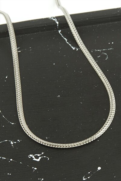 TakÇalıştır Fishbone Chain Steel Necklace 45 cm