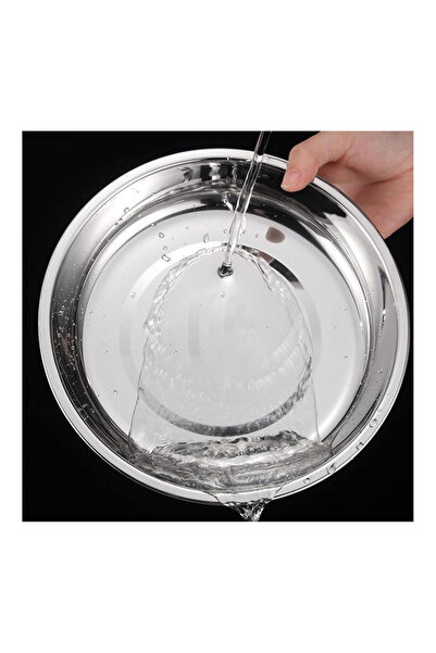 Bisbell Stainless Steel Deep Plate 20CM ,Round Dinner Plate, Soup Plate,Serving Dish,BB3014