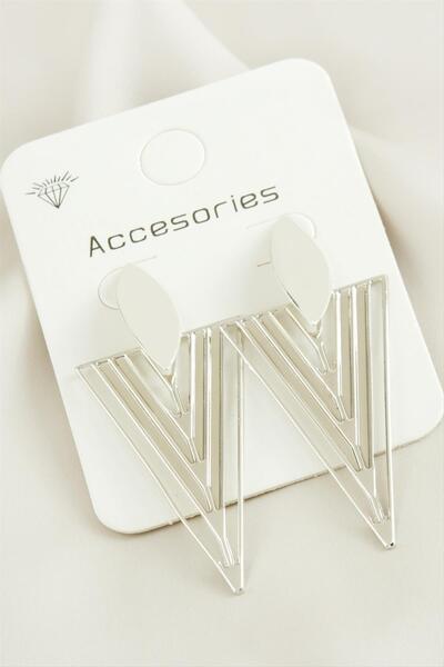 Marsilyan Triangle Trend Metal Earrings