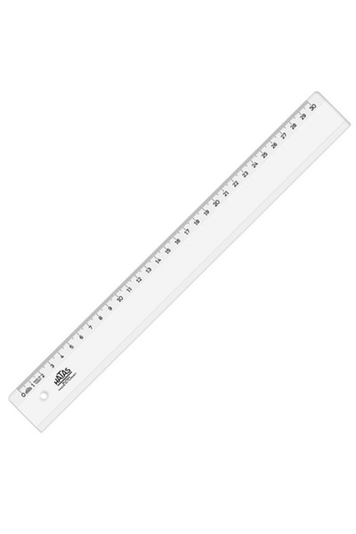 HATAS Standard Ruler Plastic Wide Transparent 50 cm 170