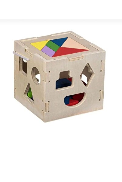 OEM Jucarie sortator din lemn pentru bebelusi, 14x14x14cm