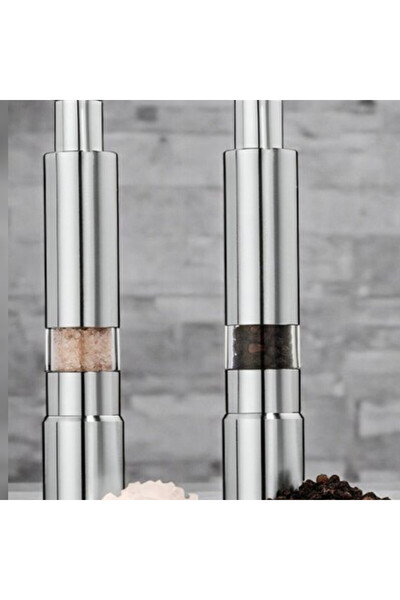 abnturk Yüksek Kaliteli Paslanmaz Çelik Tuz Karabiber Öğütücü