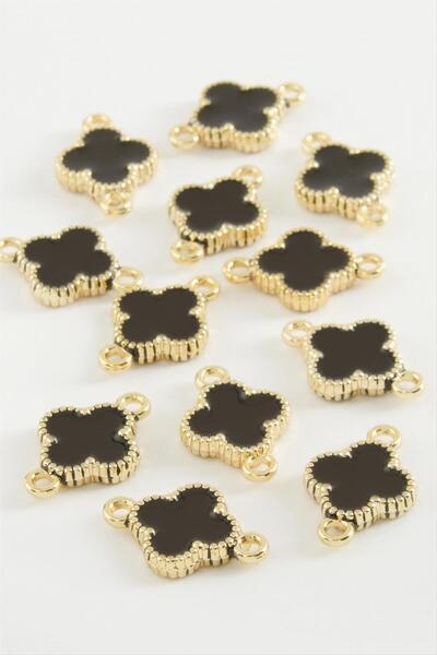 OSENSE سوار وقلادة مطلية بالمينا بمقبض مزدوج على شكل زهرة، قطعة واحدة