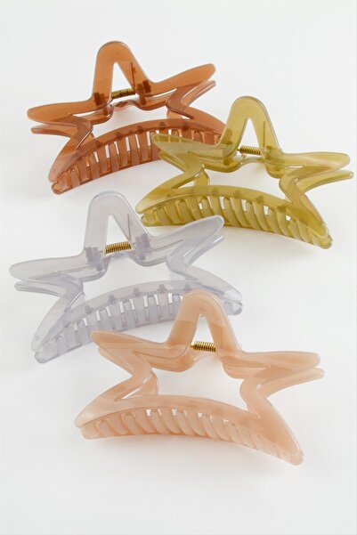 Okyanuss Accessories Cataramă cu agrafă colorată în formă de stea 10 cm