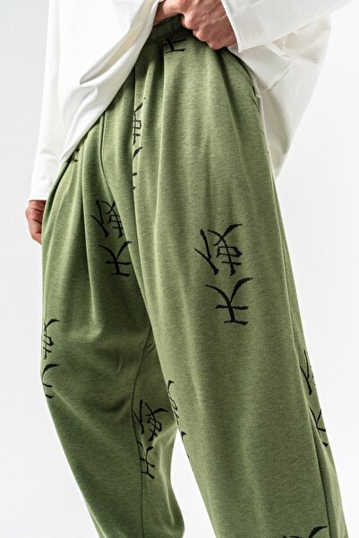 go gang own Hisoka Φαρδύ πλισέ παντελόνι με ελαστικό στη μέση και τα πόδια