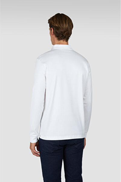 PAUL&SHARK Men's Button Closure Long Sleeve Polo Neck Regular Fit Beige Polo Neck T-Shirt 15311727-46A