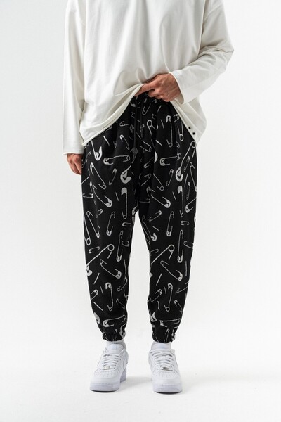 go gang own Шальвар з еластичною талією та штанинами з гумкою