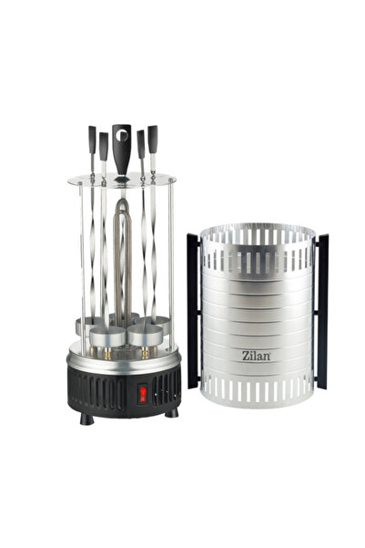 Zilan Vertical barbecue ZLN5565, 900W, 5 skewers, Ceramic heater, Inox/Black