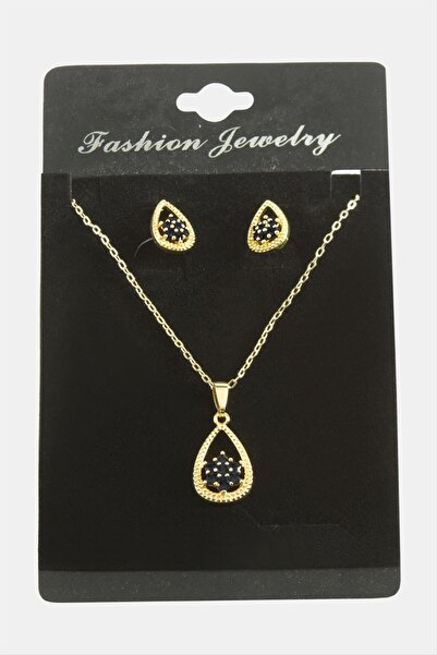 Ronanna Oval Snowflake Zircon Stone Set Necklace