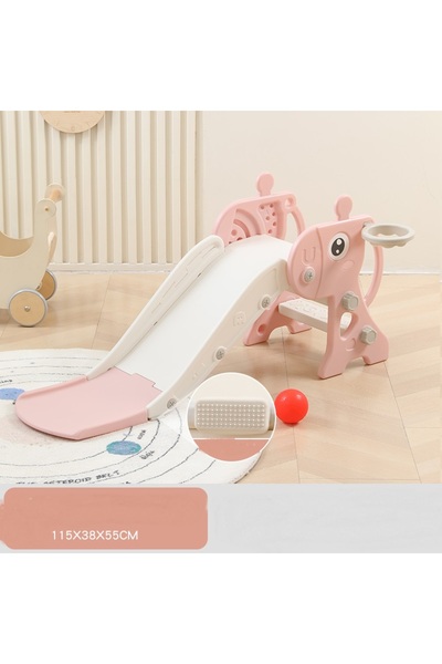 Nichiduta Garden Deer Pink indoor/outdoor children's slide with mini-basket