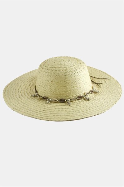 TakÇalıştır Triangle Seashell Straw Hat