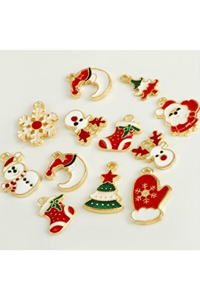 Marsilyan Mixed New Year Special Enamel Pendant 1 Piece Ilkel-Bjt940