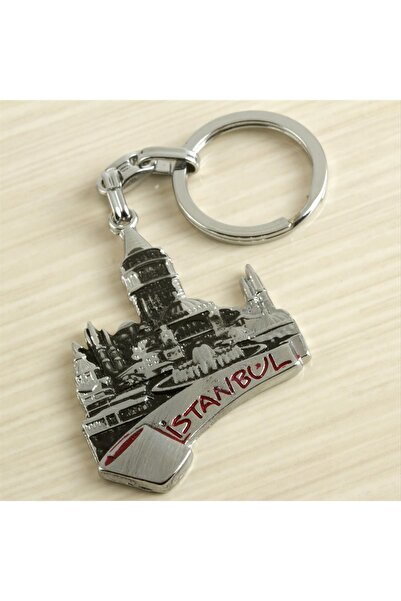 TakÇalıştır Istanbul Written Metal Keychain