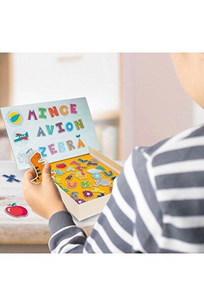 OEM HappiHobbi educational alphabet, 97 magnetic paper pieces, 4 years+