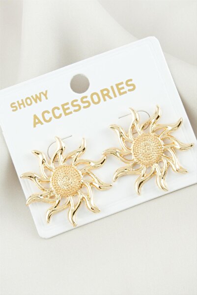 Marsilyan Sun Metal Earrings
