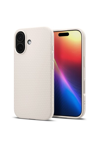 Spigen غطاء رقيق لهاتف iPhone 17 من Liquid Air ذو ملمس طبيعي من التيتانيوم - ...