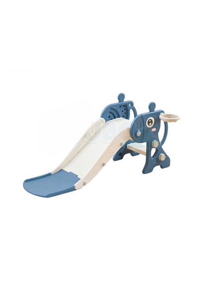 Nichiduta Garden Tobogan pentru copii Deer Blue, de interior/exterior, prevazut cu mini-cos de Basch