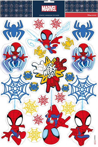 Marvel Christmas window stickers Spiderman, Spider Ghost, red