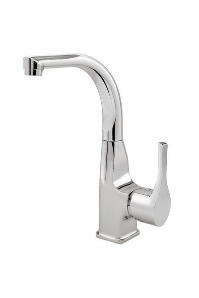 TRUVA Mix Kuğu Lavabo Bataryası – Yüksek Yaylı Kuğu Model, Sıcak/Soğuk Su Kul...