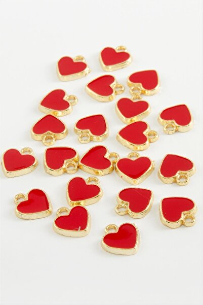 Marsilyan Heart Enamel Bracelet and Pendant Accessory 1 Piece Ilkel-Bjt940