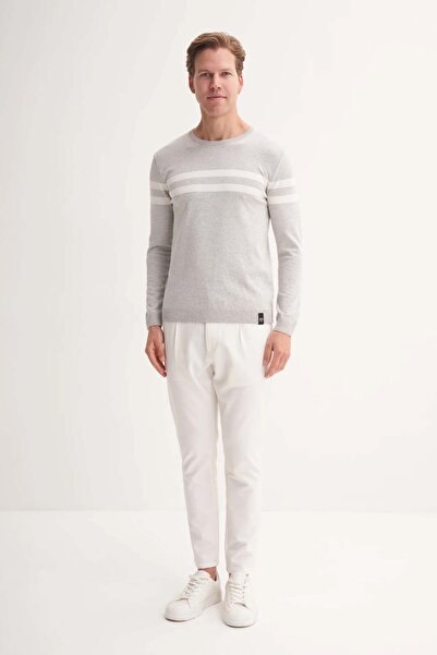 Cazador Gray-White Men's Sweater 33025