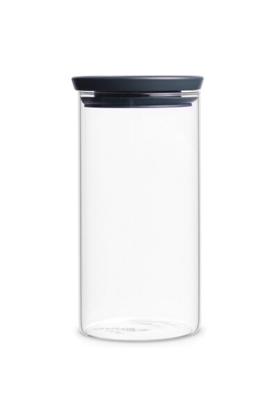 Brabantia Stackable Glass Jar 646874, 1.1 l, Tight closure, Dishwasher safe, ...