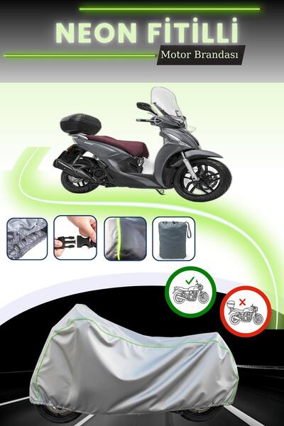 Cemku Cool قماش دراجة نارية متوافق مع كيمكو بيبول إس 125i، متوافق مع قفل رماد...