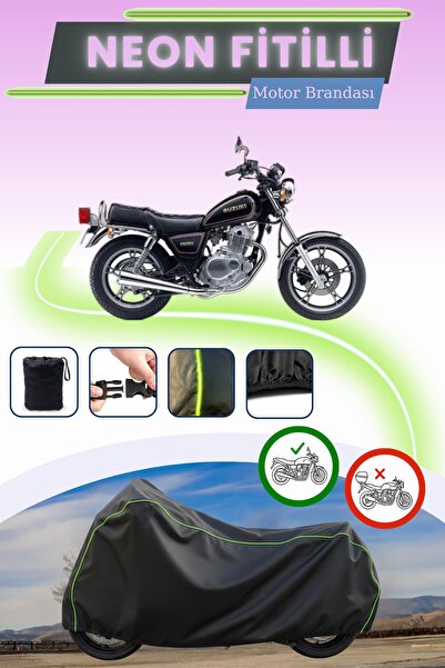 Cemku Cool غطاء محرك أسود متوافق مع نيون فيتيلي سوزوكي GN 250